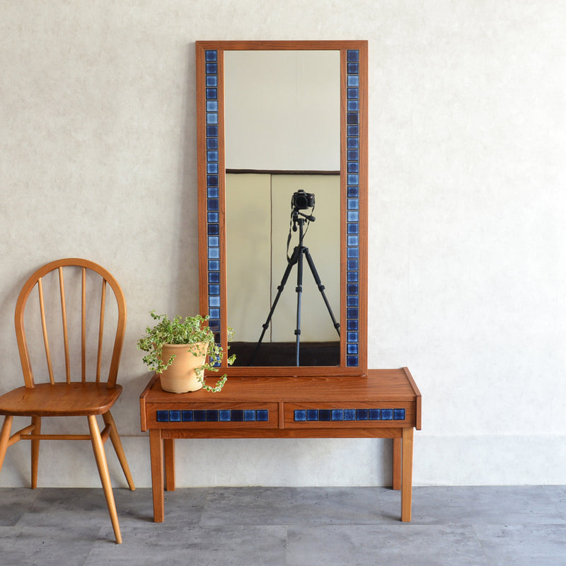 デンマーク ヴィンテージ ブルータイルチェスト3-31