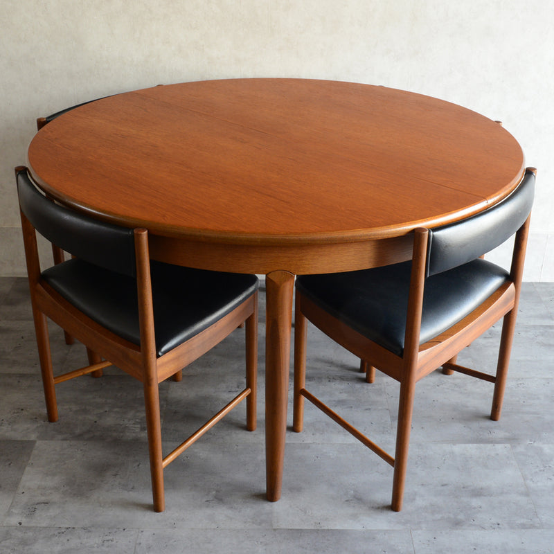 M様見学ご予約品　Meredew(メレデュー）エクステンション ラウンドテーブル 02 (天板剥離再塗装済）