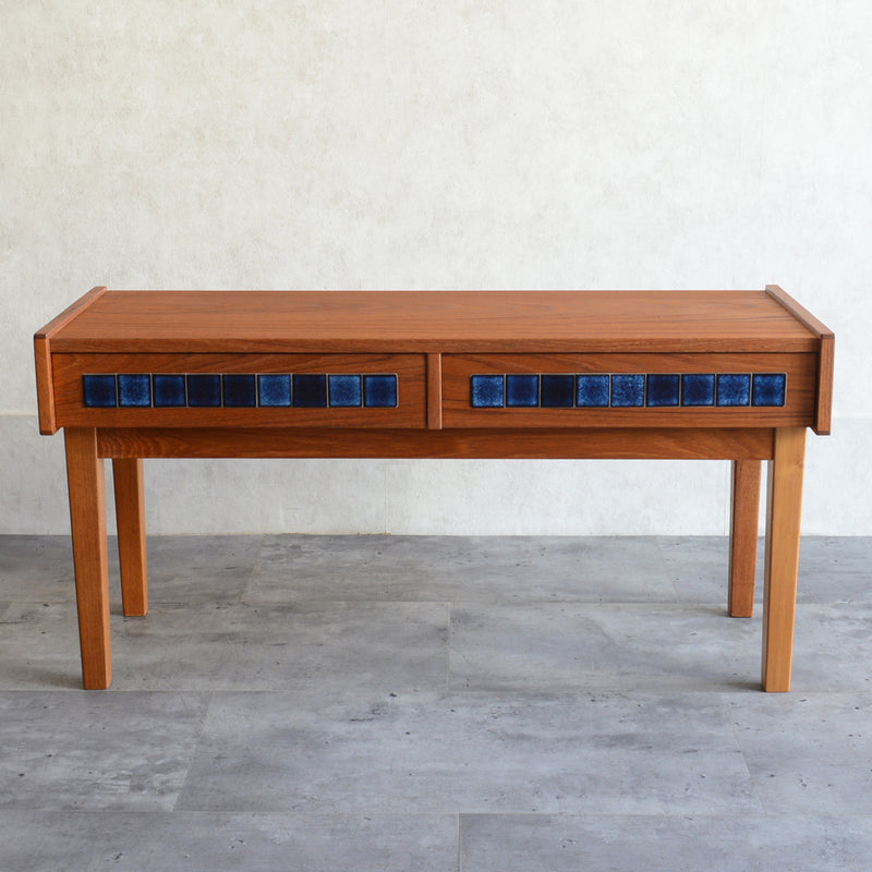 デンマーク ヴィンテージ ブルータイルチェスト3-31