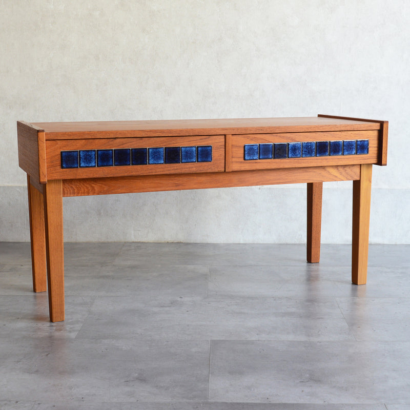 デンマーク ヴィンテージ ブルータイルチェスト3-31