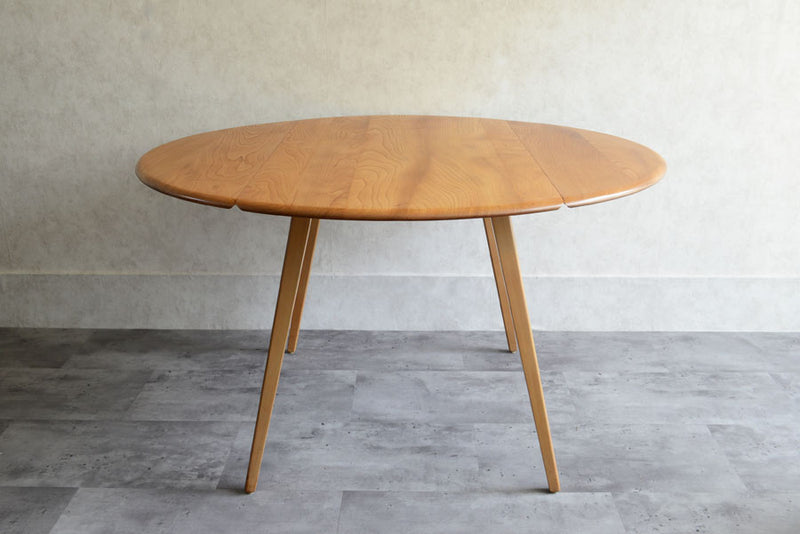 ERCOL アーコール 　ラウンド　ドロップリーフテーブル①