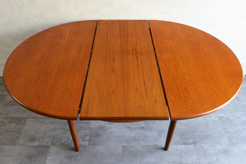 M様見学ご予約品　Meredew(メレデュー）エクステンション ラウンドテーブル 02 (天板剥離再塗装済）