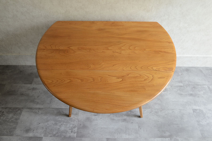 ERCOL アーコール 　ラウンド　ドロップリーフテーブル①