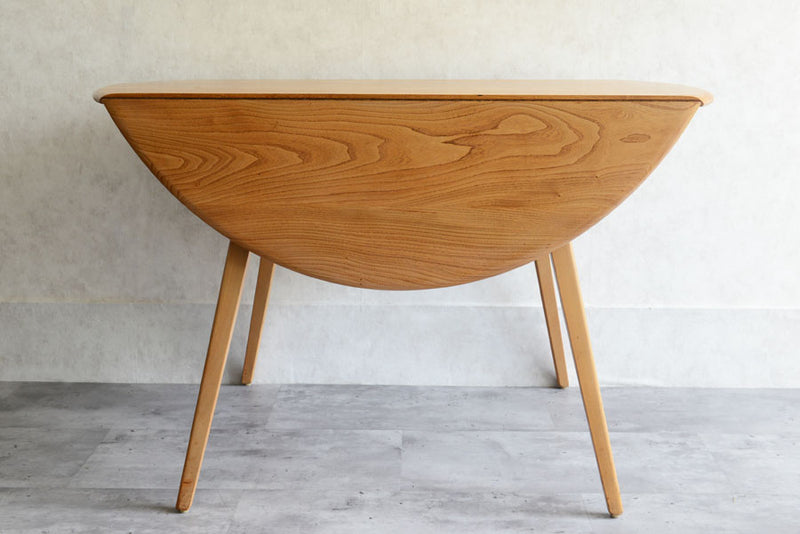 ERCOL アーコール 　ラウンド　ドロップリーフテーブル①
