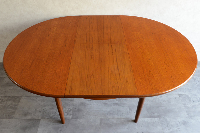 M様見学ご予約品　Meredew(メレデュー）エクステンション ラウンドテーブル 02 (天板剥離再塗装済）