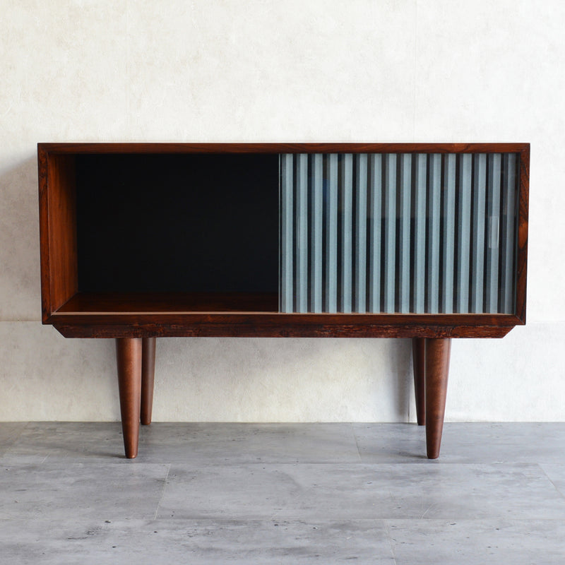 デンマークヴィンテージ 　ローズウッド ガラスキャビネット03