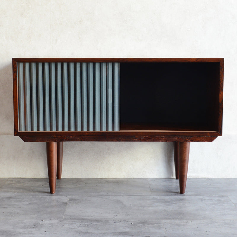 デンマークヴィンテージ 　ローズウッド ガラスキャビネット03