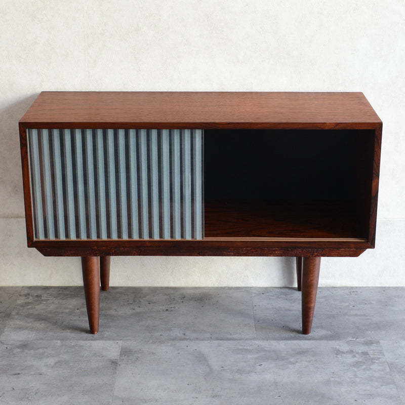 デンマークヴィンテージ 　ローズウッド ガラスキャビネット03