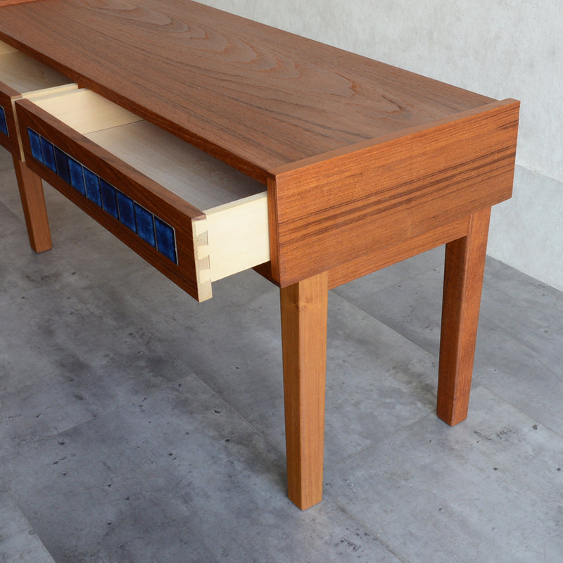 デンマーク ヴィンテージ ブルータイルチェスト3-31