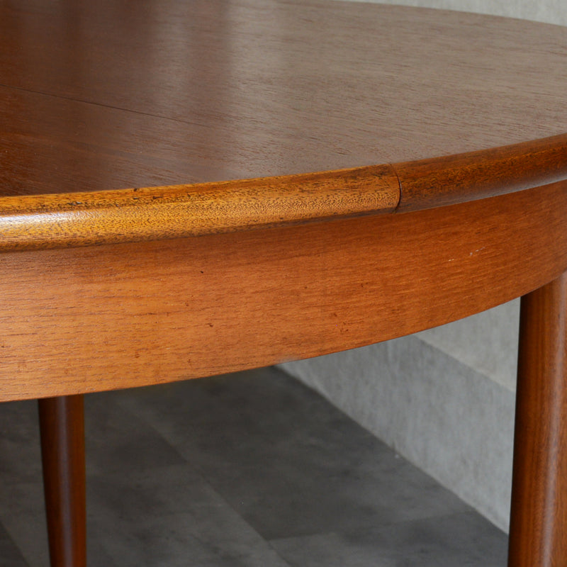 M様見学ご予約品　Meredew(メレデュー）エクステンション ラウンドテーブル 02 (天板剥離再塗装済）