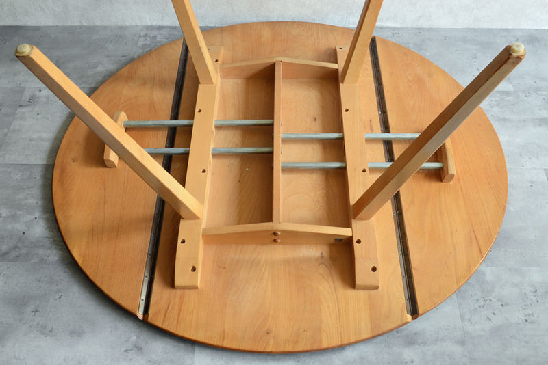 ERCOL アーコール 　ラウンド　ドロップリーフテーブル①