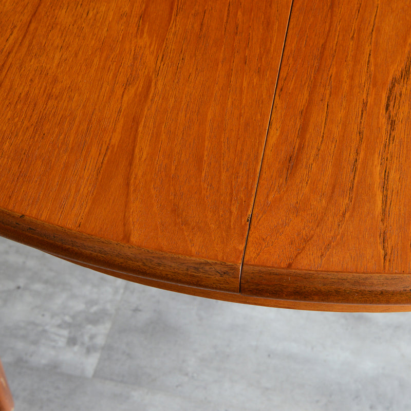 M様見学ご予約品　Meredew(メレデュー）エクステンション ラウンドテーブル 02 (天板剥離再塗装済）