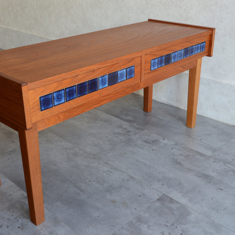 デンマーク ヴィンテージ ブルータイルチェスト3-31