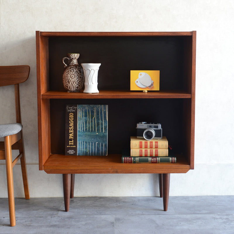 デンマークヴィンテージ　チークブックシェルフ6-2