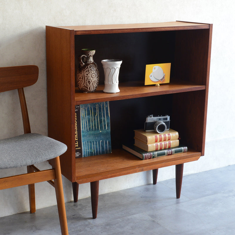 デンマークヴィンテージ　チークブックシェルフ6-2