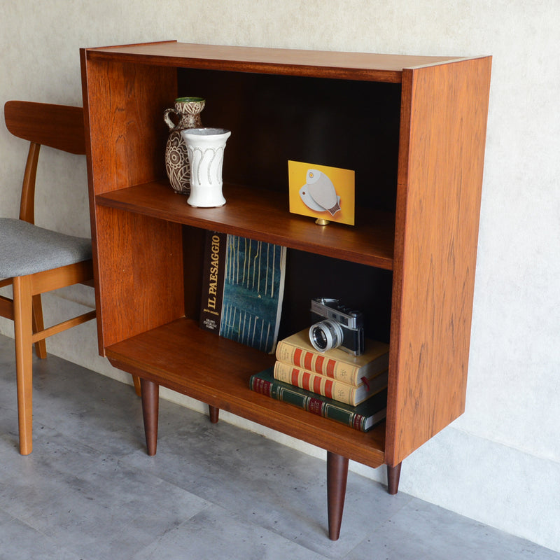 デンマークヴィンテージ　チークブックシェルフ6-2