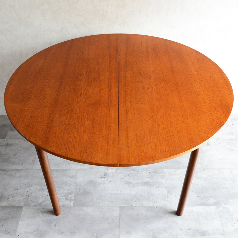 McINTOSH マッキントッシュ  エクステンション ラウンド ダイニングテーブル 04（天板剥離再塗装済）