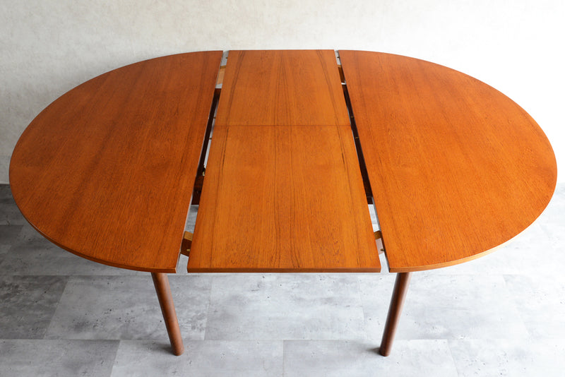 McINTOSH マッキントッシュ  エクステンション ラウンド ダイニングテーブル 04（天板剥離再塗装済）