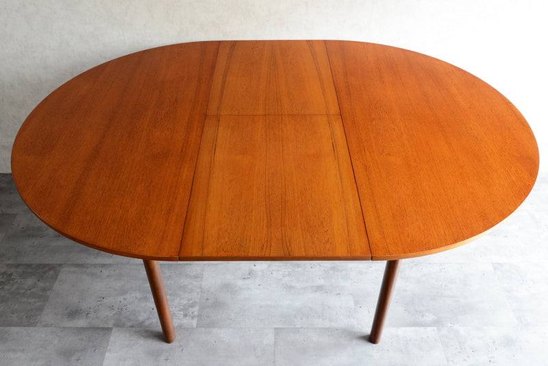 McINTOSH マッキントッシュ  エクステンション ラウンド ダイニングテーブル 04（天板剥離再塗装済）