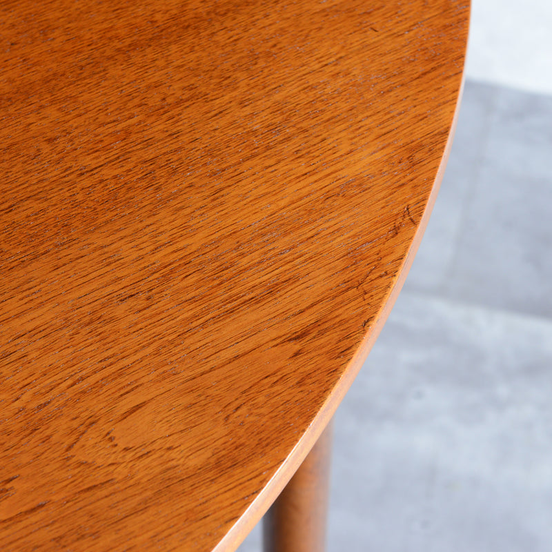 McINTOSH マッキントッシュ  エクステンション ラウンド ダイニングテーブル 04（天板剥離再塗装済）