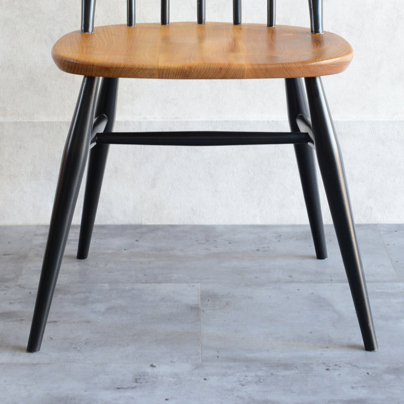 ERCOLアーコール クエーカーチェア (ブラック＆ナチュラル) 01