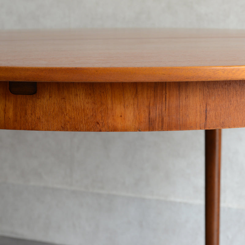 McINTOSH マッキントッシュ  エクステンション ラウンド ダイニングテーブル 04（天板剥離再塗装済）