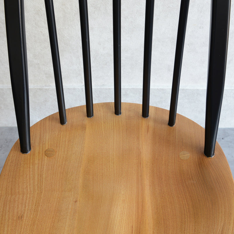 ERCOLアーコール クエーカーチェア (ブラック＆ナチュラル) 01