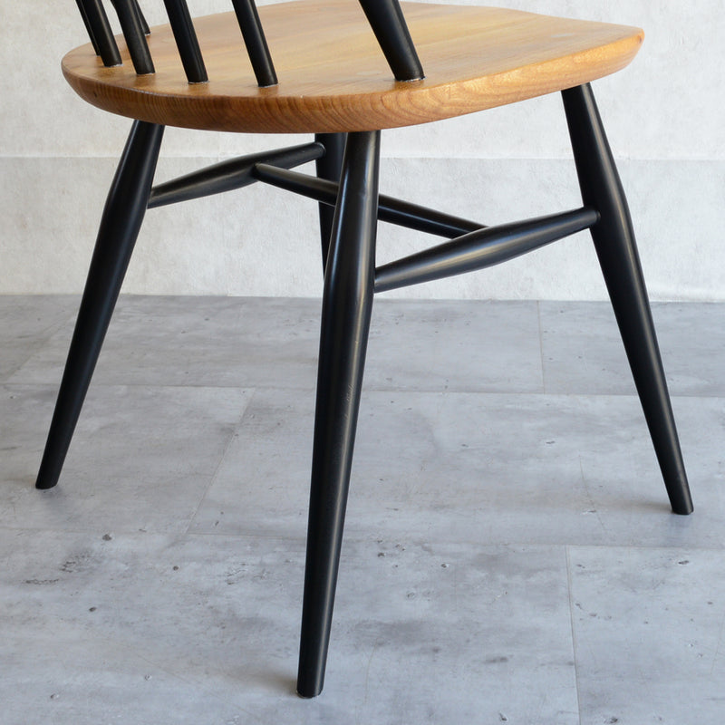 ERCOLアーコール クエーカーチェア (ブラック＆ナチュラル) 01